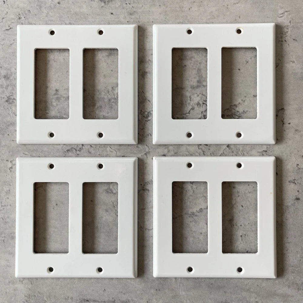 Pack of 4 Leviton 2-Gang GFCI Outlet Cover Plates